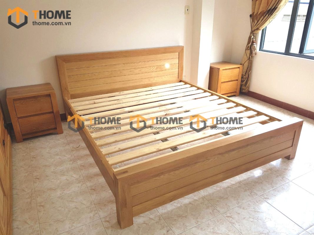 Hình ảnh thi công gỗ sồi tự nhiên nhà anh Hải Nguyễn Văn Linh TTTC-07SM