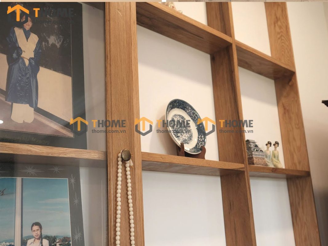 Hình ảnh thi công gỗ sồi tự nhiên nhà anh Lãm Phan Đăng Lưu TTTC-05SM