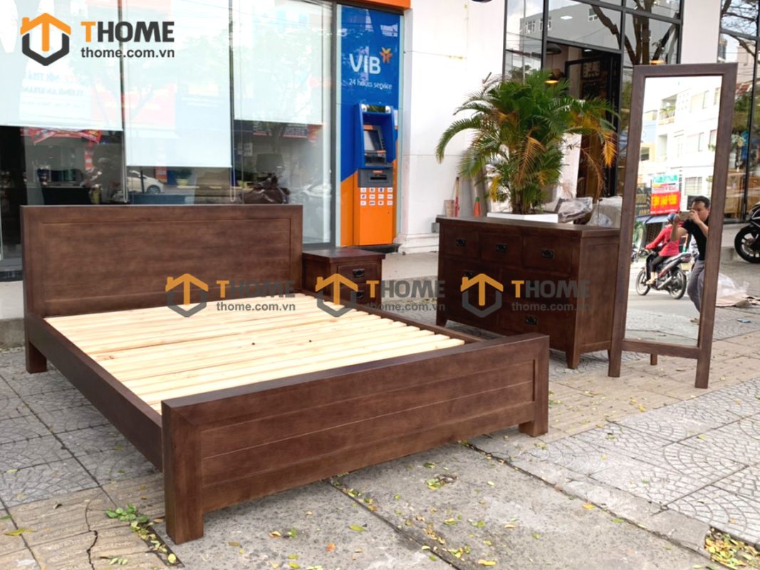Hình ảnh thi công gỗ sồi tự nhiên nhà anh Nhạc Đà Lạt TTTC-14SM