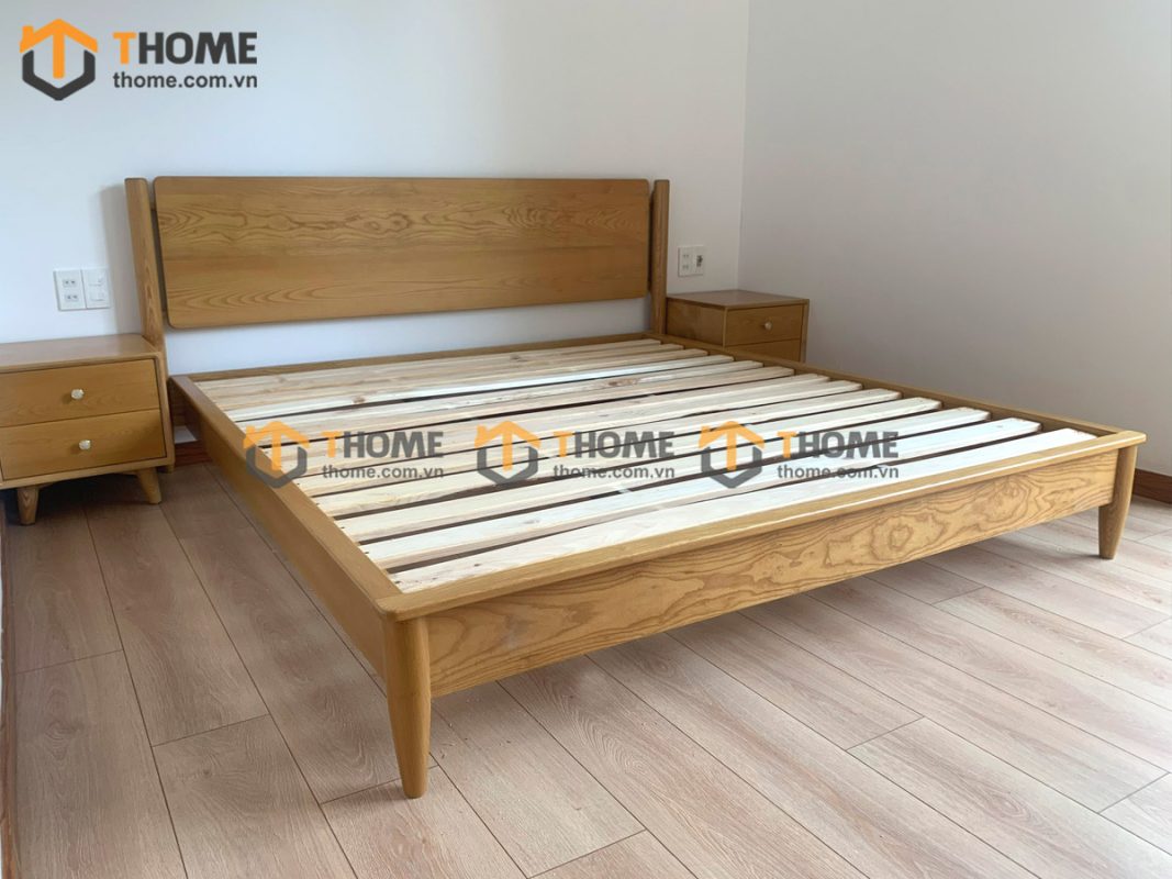 Hình ảnh thi công gỗ sồi tự nhiên nhà chị Hằng Ông Ích Đường TTTC-01SN
