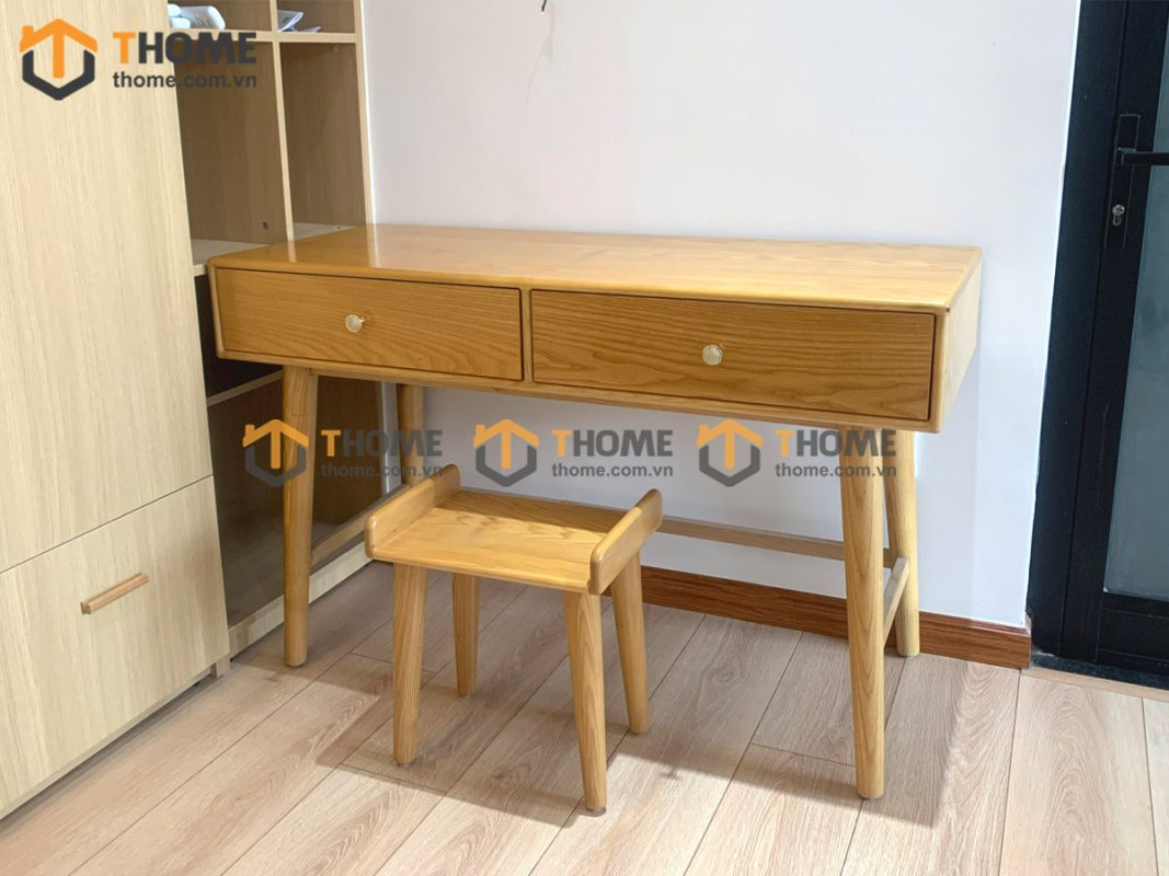 Hình ảnh thi công gỗ sồi tự nhiên nhà chị Hằng Ông Ích Đường TTTC-01SN