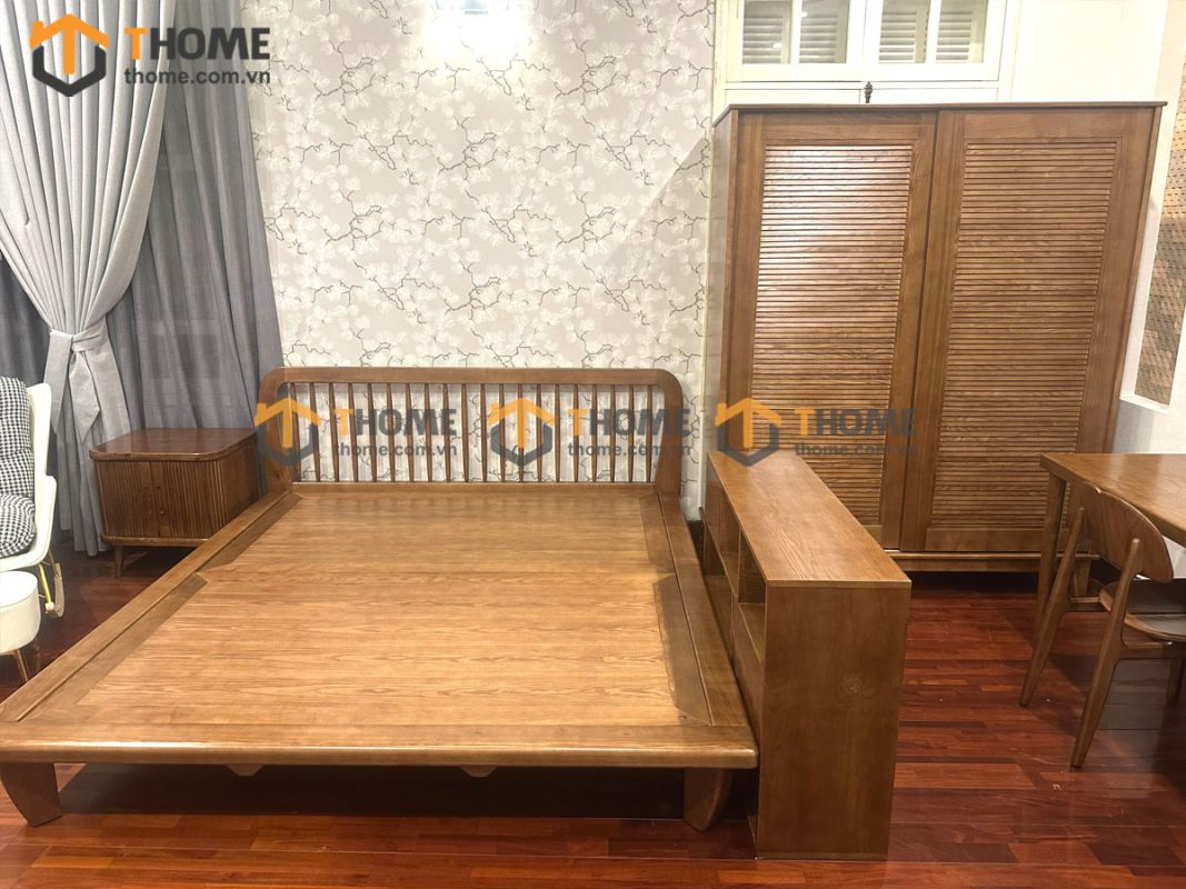 Hình ảnh thi công gỗ sồi tự nhiên nhà chị Liên Nguyễn Súy TTTC-19SN