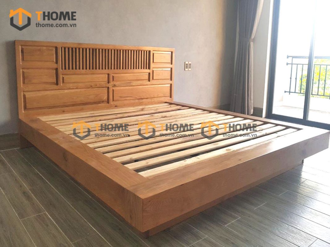 Hình ảnh thi công gỗ sồi tự nhiên nhà chị Lisa Nam Hòa Xuân TTTC-09SM