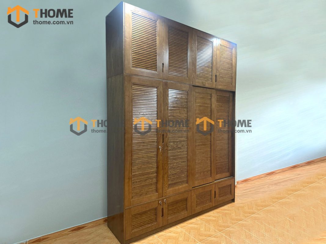 Hình ảnh thi công gỗ sồi tự nhiên nhà chị Cẩm Loan Phạm Tứ TTTC-23SN
