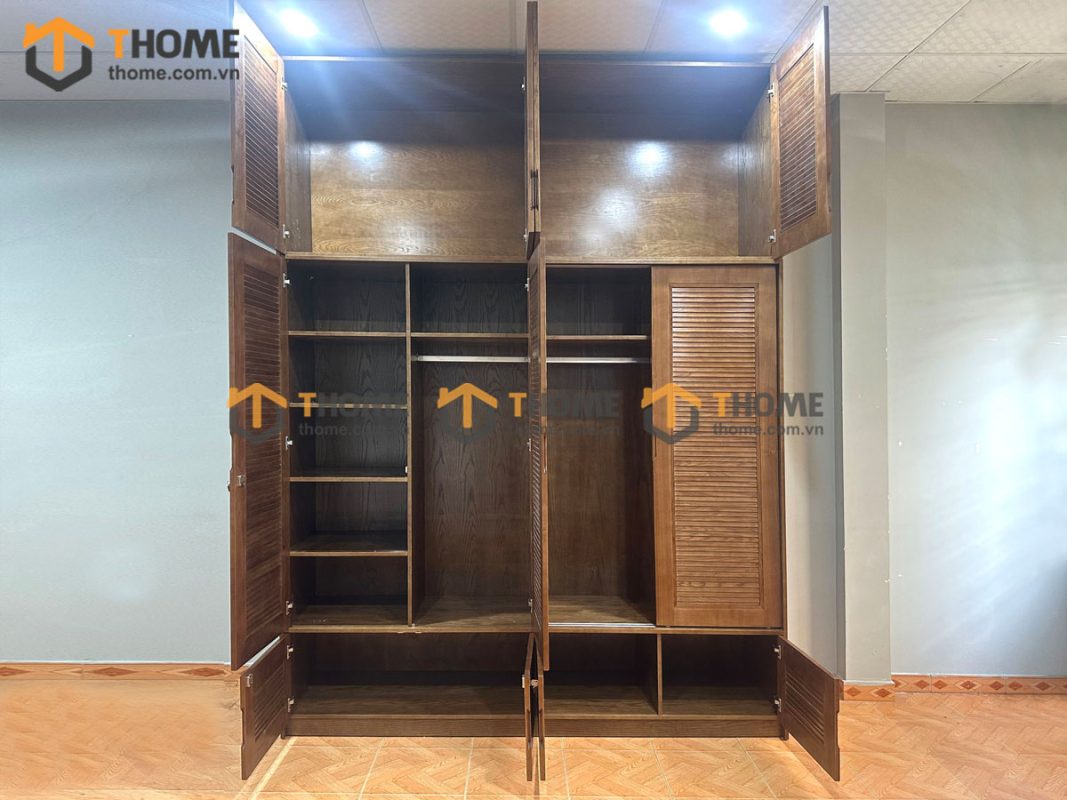 Hình ảnh thi công gỗ sồi tự nhiên nhà chị Cẩm Loan Phạm Tứ TTTC-23SN