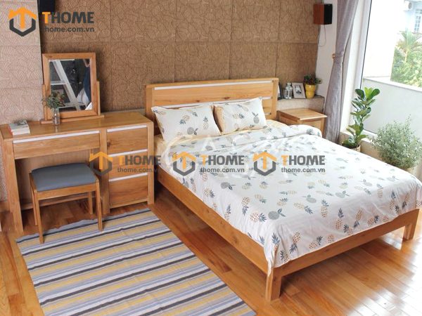 Hình ảnh thi công gỗ sồi tự nhiên nhà chị Mai Bà Huyện Thanh Quang TTTC-02SM