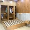 Hình ảnh thi công gỗ sồi tự nhiên nhà chị Tâm Thăng Long TTTC-13SN