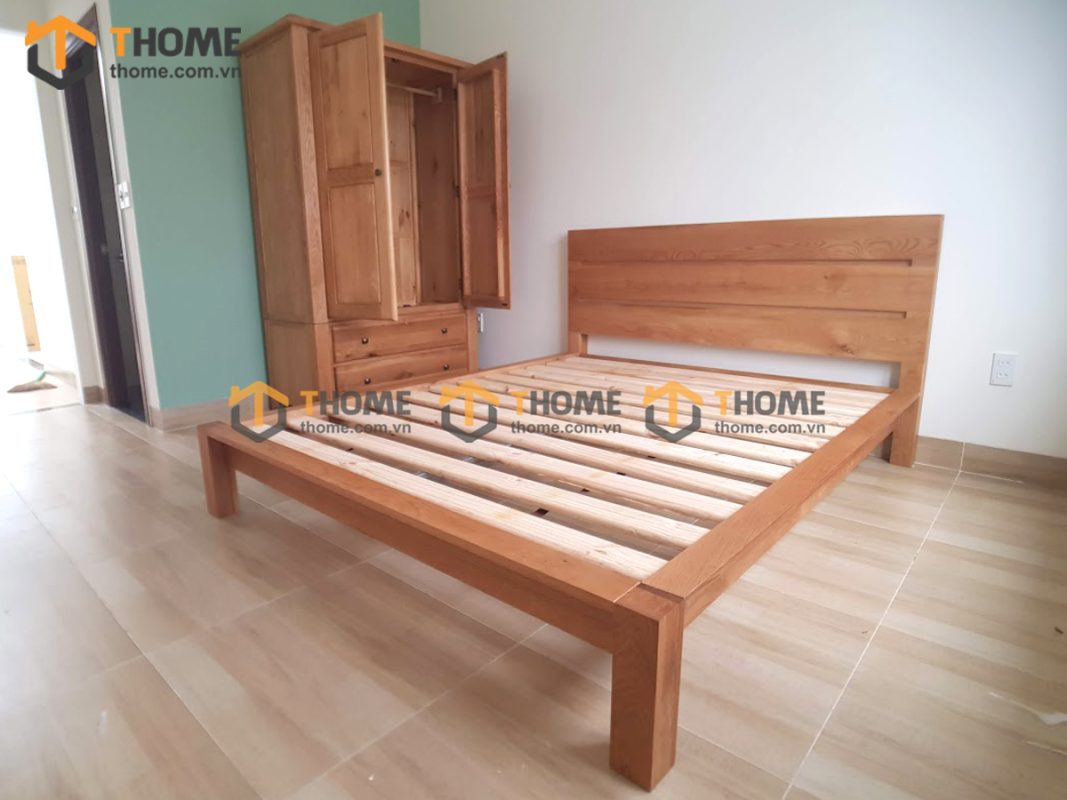 Hình ảnh thi công gỗ sồi tự nhiên nhà chị Thanh Hoàng Văn Thụ TTTC-20SM