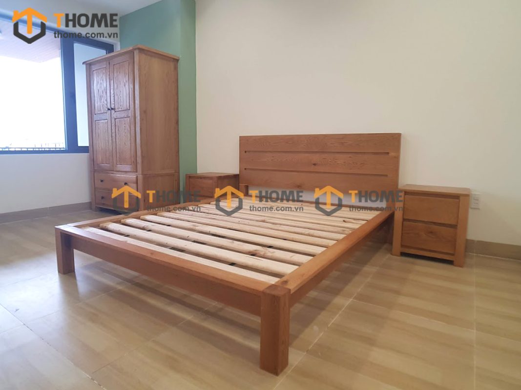Hình ảnh thi công gỗ sồi tự nhiên nhà chị Thanh Hoàng Văn Thụ TTTC-20SM