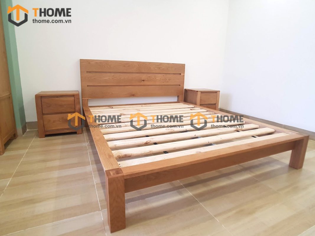 Hình ảnh thi công gỗ sồi tự nhiên nhà chị Thanh Hoàng Văn Thụ TTTC-20SM