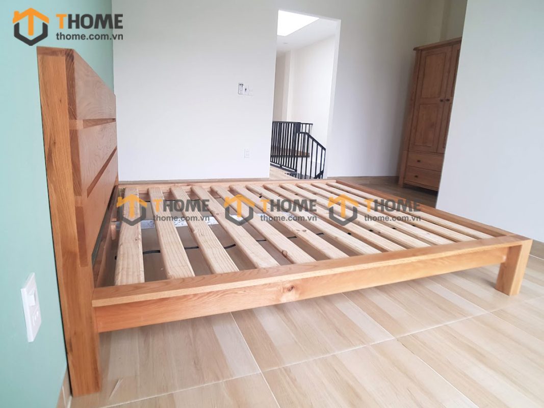 Hình ảnh thi công gỗ sồi tự nhiên nhà chị Thanh Hoàng Văn Thụ TTTC-20SM