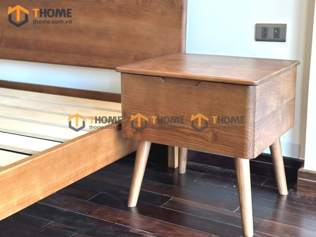 Hình ảnh thi công gỗ sồi tự nhiên nhà chị Trâm Sơn Trà TTTC-04SN