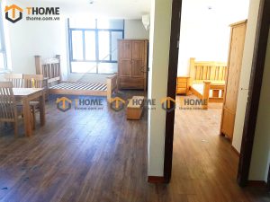 Hình ảnh thi công gỗ sồi tự nhiên nhà chị Trang Bà Huyện Thanh Quang TTTC-03SM