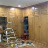 Hình ảnh thi công gỗ sồi tự nhiên nhà chị Tú Anh Tiểu La TTTC-10SN