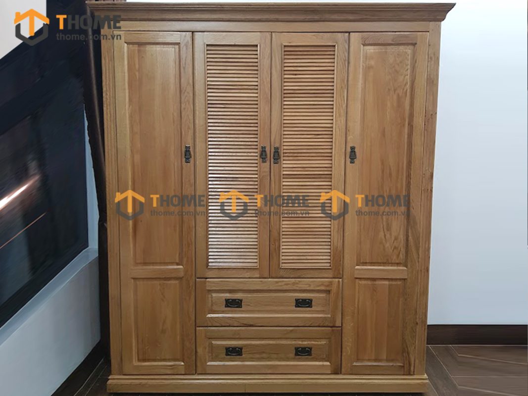Hình ảnh thi công gỗ sồi tự nhiên nhà chị Út Võ Văn Kiệt TTTC-19SM