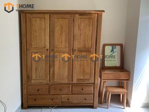Hình ảnh thi công gỗ sồi tự nhiên nhà chị Uyên Phan Châu Trinh TTTC-18SM