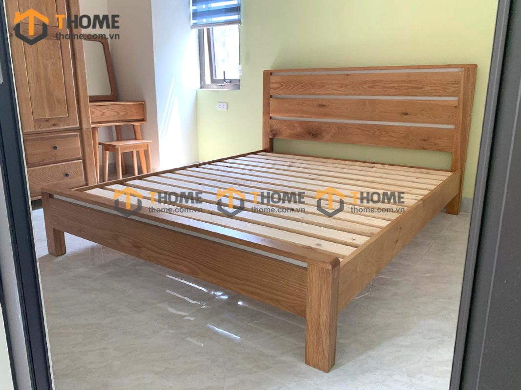 Hình ảnh thi công gỗ sồi tự nhiên nhà chị Uyên Phan Châu Trinh TTTC-18SM
