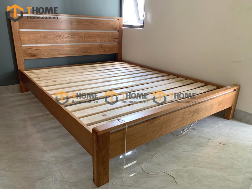 Hình ảnh thi công gỗ sồi tự nhiên nhà chị Uyên Phan Châu Trinh TTTC-18SM