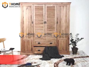 Hình ảnh thi công gỗ sồi tự nhiên nhà chú Đại Trường Chinh TTTC-08SM