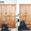 Hình ảnh thi công gỗ sồi tự nhiên nhà chú Đại Trường Chinh TTTC-08SM