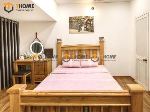 Hình ảnh thi công gỗ sồi tự nhiên nhà em Hải Thăng Long TTTC-17SM