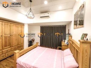 Hình ảnh thi công gỗ sồi tự nhiên nhà em Hải Thăng Long TTTC-17SM
