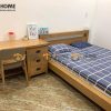 Hình ảnh thi công gỗ sồi tự nhiên nhà chú Thương Điện Biên Phủ TTTC-16SM