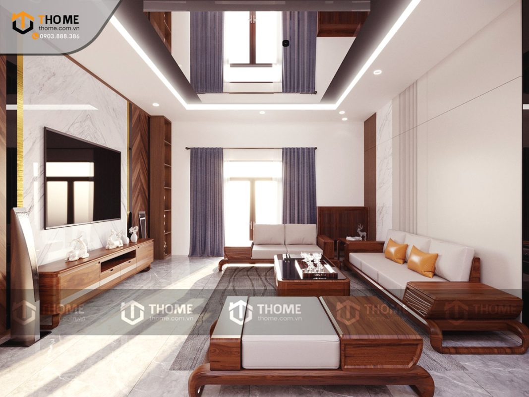 Thiết kế bộ phòng khách số 01 TKPK-01SN