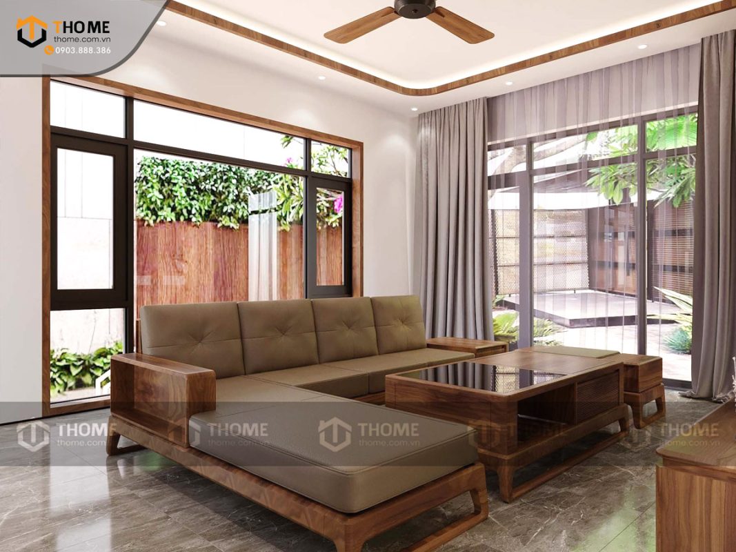 Thiết kế bộ phòng khách số 02 TKPK-02SN