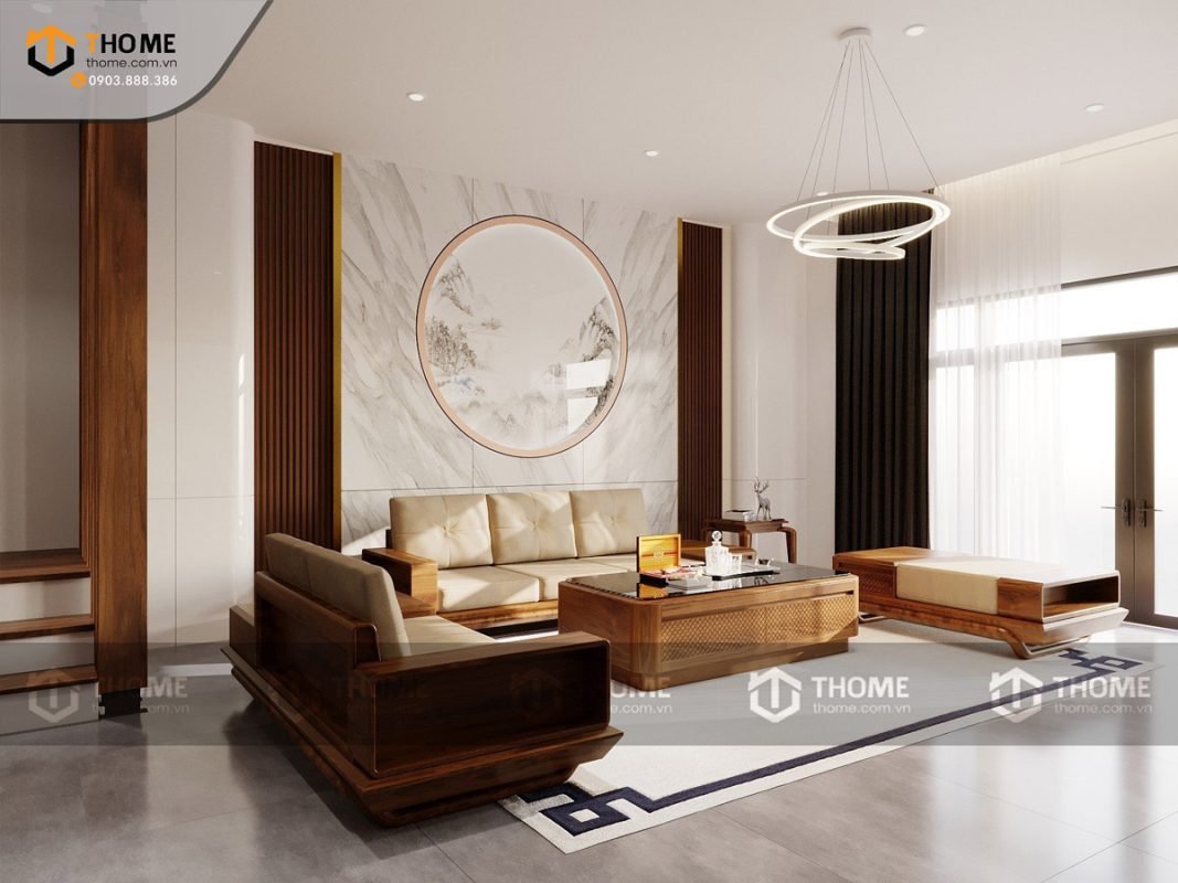 Thiết kế bộ phòng khách số 03 TKPK-03SN