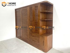 Tủ áo gỗ sồi tự nhiên thiết kế 09 TA-19SN