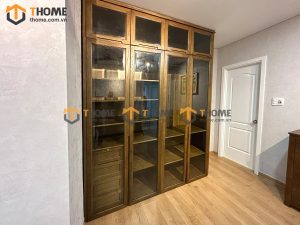 Tủ áo gỗ sồi tự nhiên thiết kế 11 TA-21SN