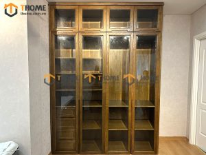 Tủ áo gỗ sồi tự nhiên thiết kế 11 TA-21SN