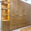 Tủ áo gỗ sồi tự nhiên thiết kế 12 TA-22SN