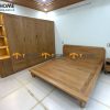 Tủ áo gỗ sồi tự nhiên thiết kế 12 TA-22SN