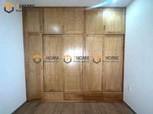 Tủ áo gỗ sồi tự nhiên thiết kế 14 TA-24SN