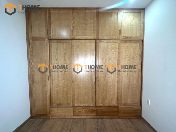 Tủ áo gỗ sồi tự nhiên thiết kế 14 TA-24SN