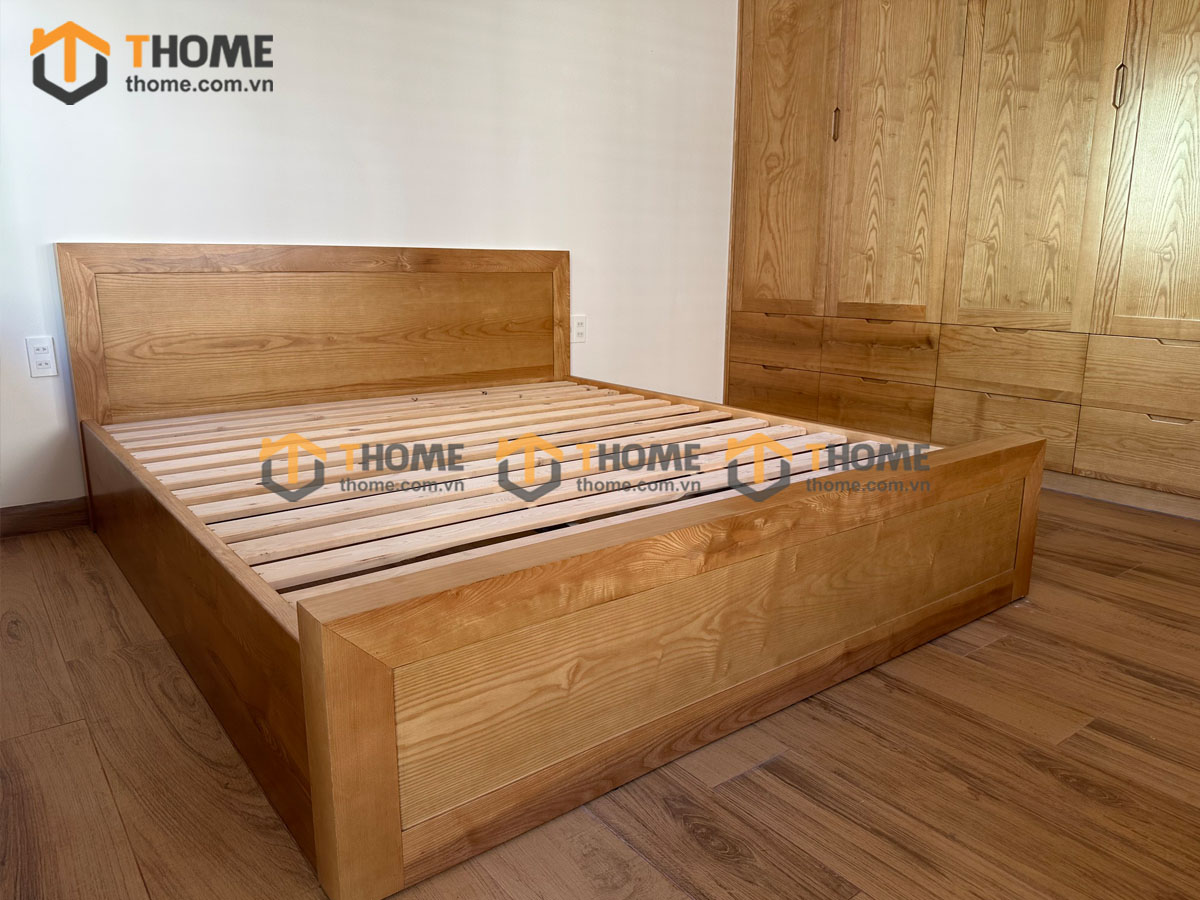 Tủ áo gỗ sồi tự nhiên thiết kế 15 TA-25SN