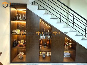 Hình ảnh thi công gỗ sồi tự nhiên nhà anh Tường Lý Thái Tổ TTTC-06SN