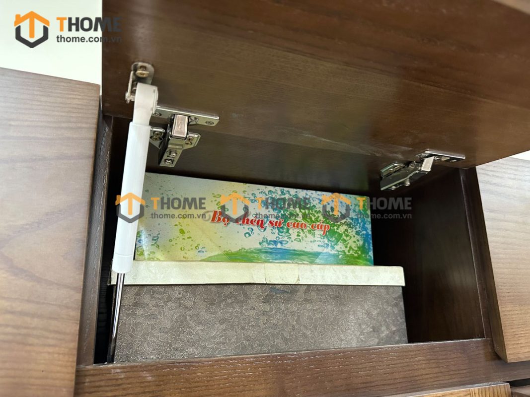 Hình ảnh thi công gỗ sồi tự nhiên nhà anh Tường Lý Thái Tổ TTTC-06SN