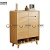 Tủ giày gỗ sồi tự nhiên 1 tầng 2 cánh mở Movado TG-09SN