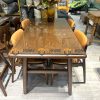 Bàn ăn gỗ sồi tự nhiên Luca chân chữ H BAMG-23SN