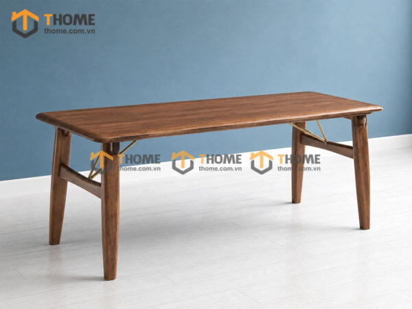 Bàn Ăn Gỗ Sồi Tự Nhiên Luca Chân Chữ H BAMG-23SN