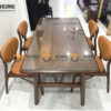 Bàn ăn gỗ sồi tự nhiên Luca chân chữ H BAMG-23SN