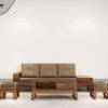 Sofa Mini chân vuông màu óc chó SFĐ-24SN