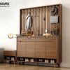 Tủ giày gỗ sồi tự nhiên 2 tầng 4 cánh mở Movado TG-12SN