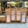 Tủ giày gỗ sồi tự nhiên kèm ghế ngồi TG-13SN