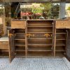 Tủ giày gỗ sồi tự nhiên kèm ghế ngồi TG-13SN