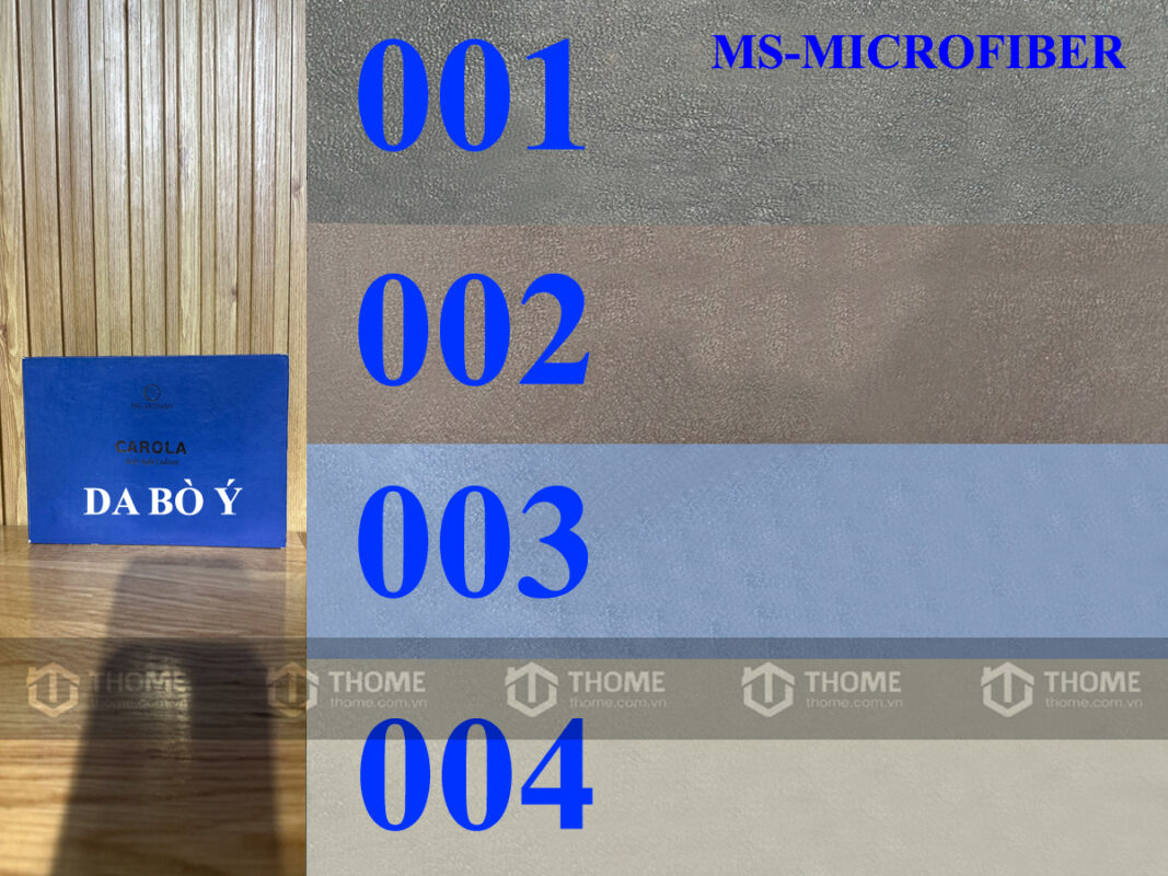 Da Cho Ghế Sofa Da Bò Ý Mã Số MICROFIBER CAROLA