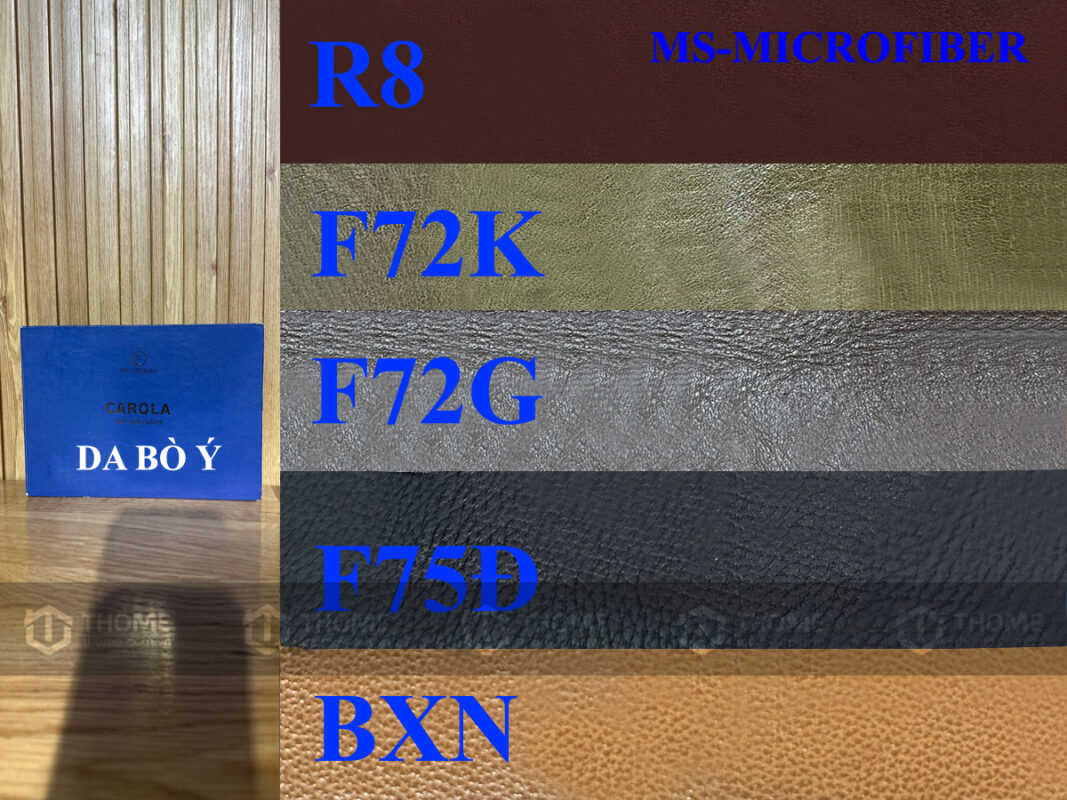 Da Cho Ghế Sofa Da Bò Ý Mã Số MICROFIBER CAROLA